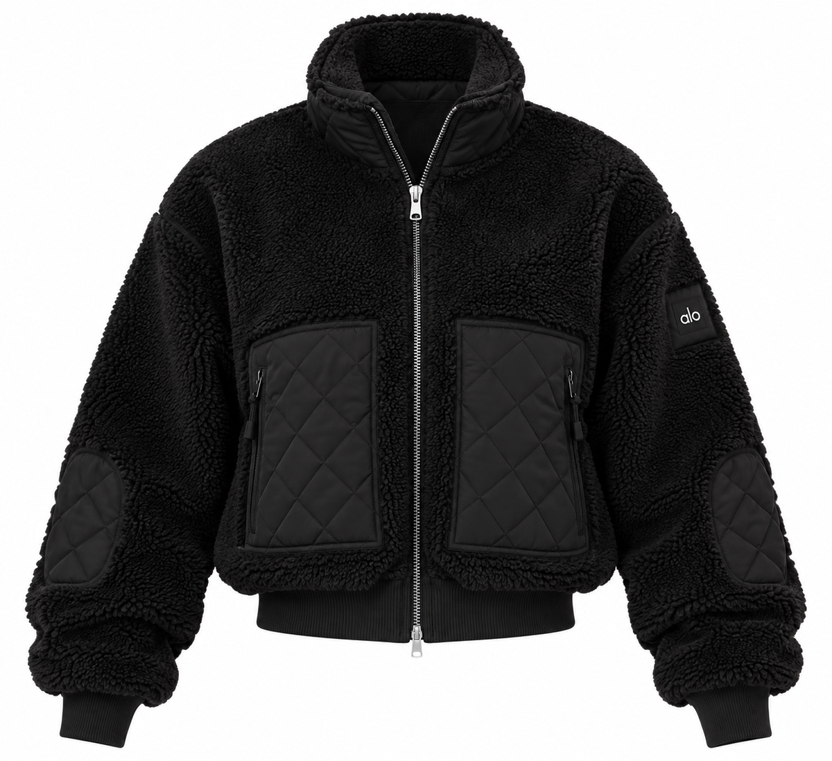 ALO Sherpa Edge Bomber Jacket – Black