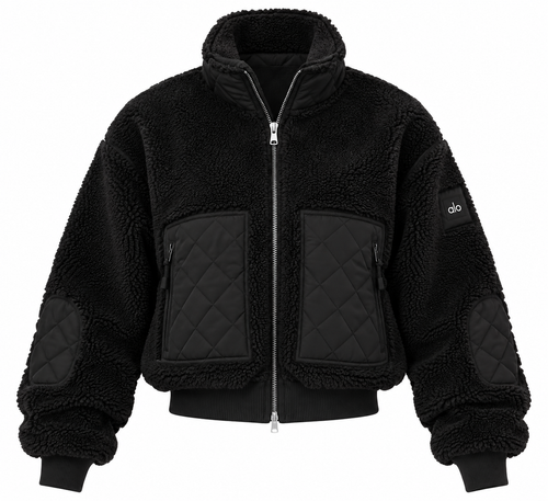 ALO Sherpa Edge Bomber Jacket – Black