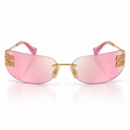 Miu Miu Aube – Pink & Gold Sunglasses