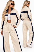 SAINT LAURENT | Colorblock Jacket – Beige & Navy