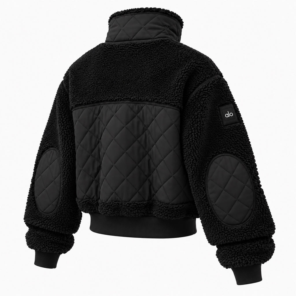 ALO Sherpa Edge Bomber Jacket – Black