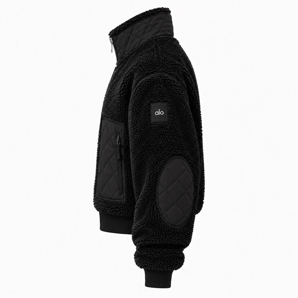 ALO Sherpa Edge Bomber Jacket – Black