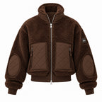 ALO Yoga – Sherpa Edge Bomber Jacket | Espresso Brown