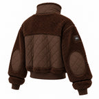 ALO Yoga – Sherpa Edge Bomber Jacket | Espresso Brown