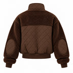 ALO Yoga – Sherpa Edge Bomber Jacket | Espresso Brown