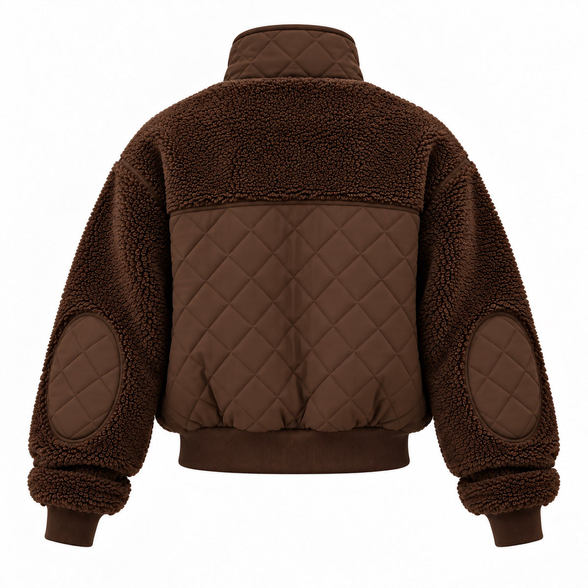 ALO Yoga – Sherpa Edge Bomber Jacket | Espresso Brown