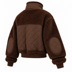 ALO Yoga – Sherpa Edge Bomber Jacket | Espresso Brown