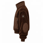 ALO Yoga – Sherpa Edge Bomber Jacket | Espresso Brown